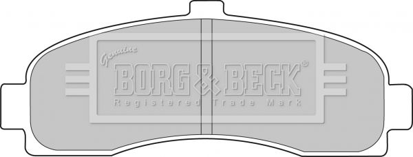 BORG & BECK stabdžių trinkelių rinkinys, diskinis stabdys BBP1541